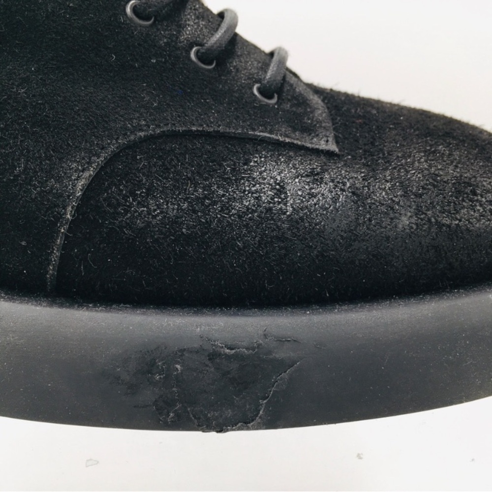 Marsell Black Suede Combat Boots - Picture 7 of 15